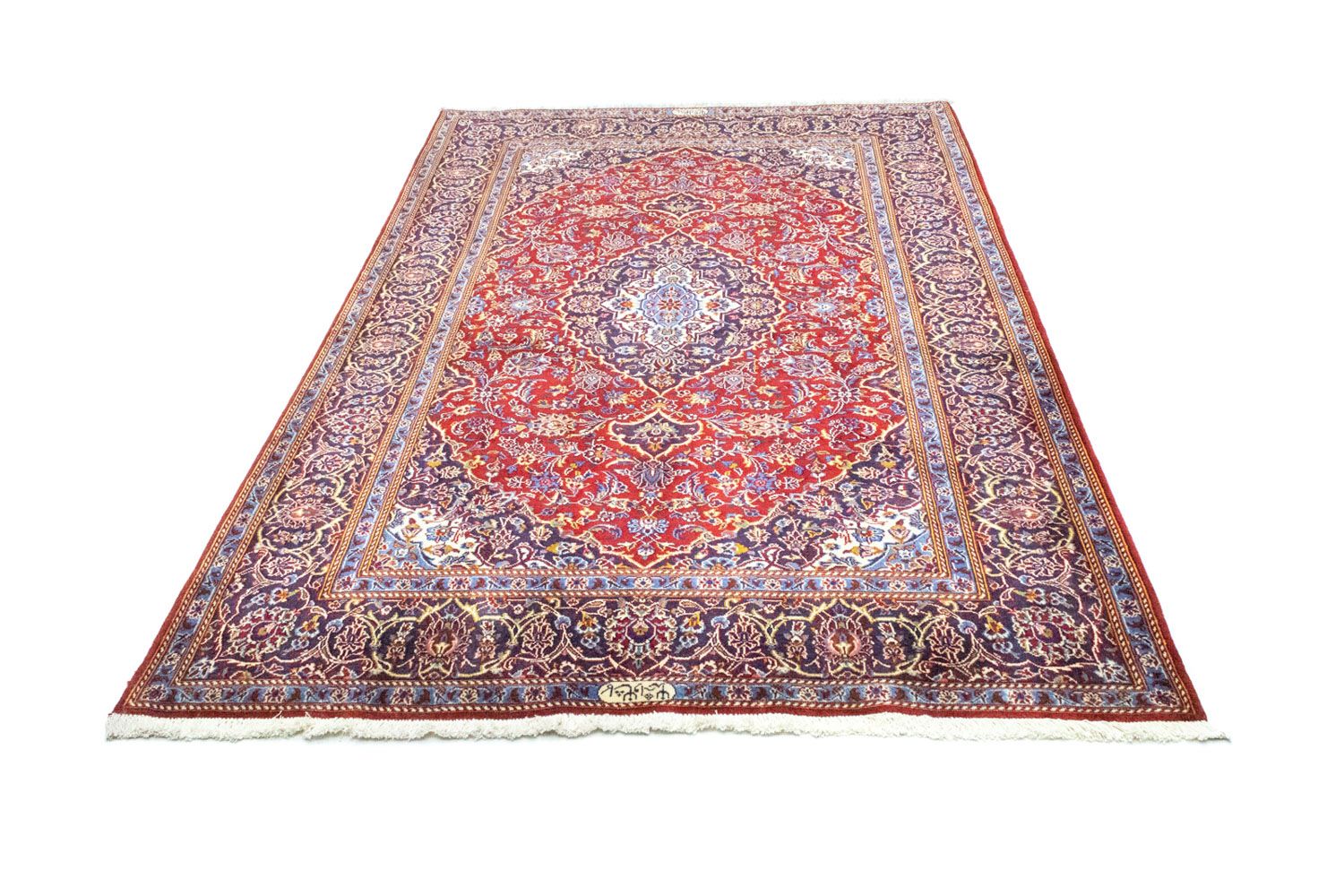 Tappeto Persero - Keshan - 222 x 140 cm - rosso