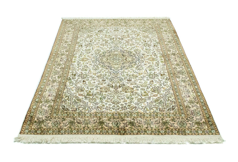 Tappeto di seta - Seta del Kashmir - 183 x 125 cm - beige