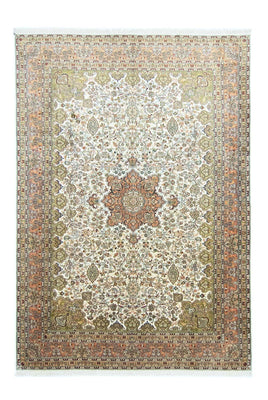 Tappeto di seta - Seta del Kashmir - 308 x 217 cm - beige