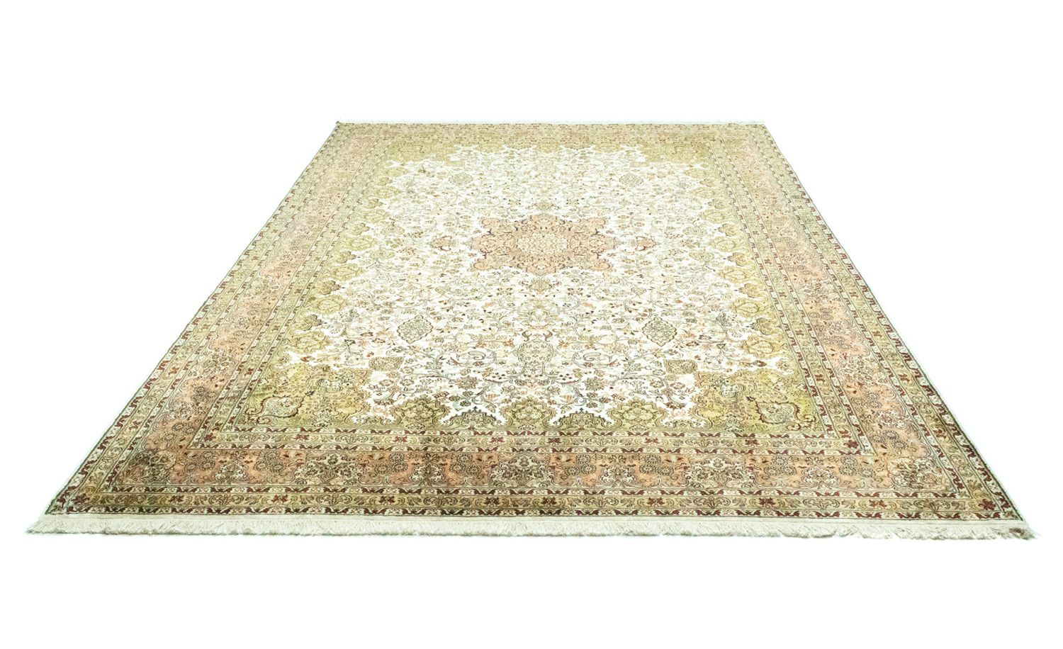 Tappeto di seta - Seta del Kashmir - 308 x 217 cm - beige