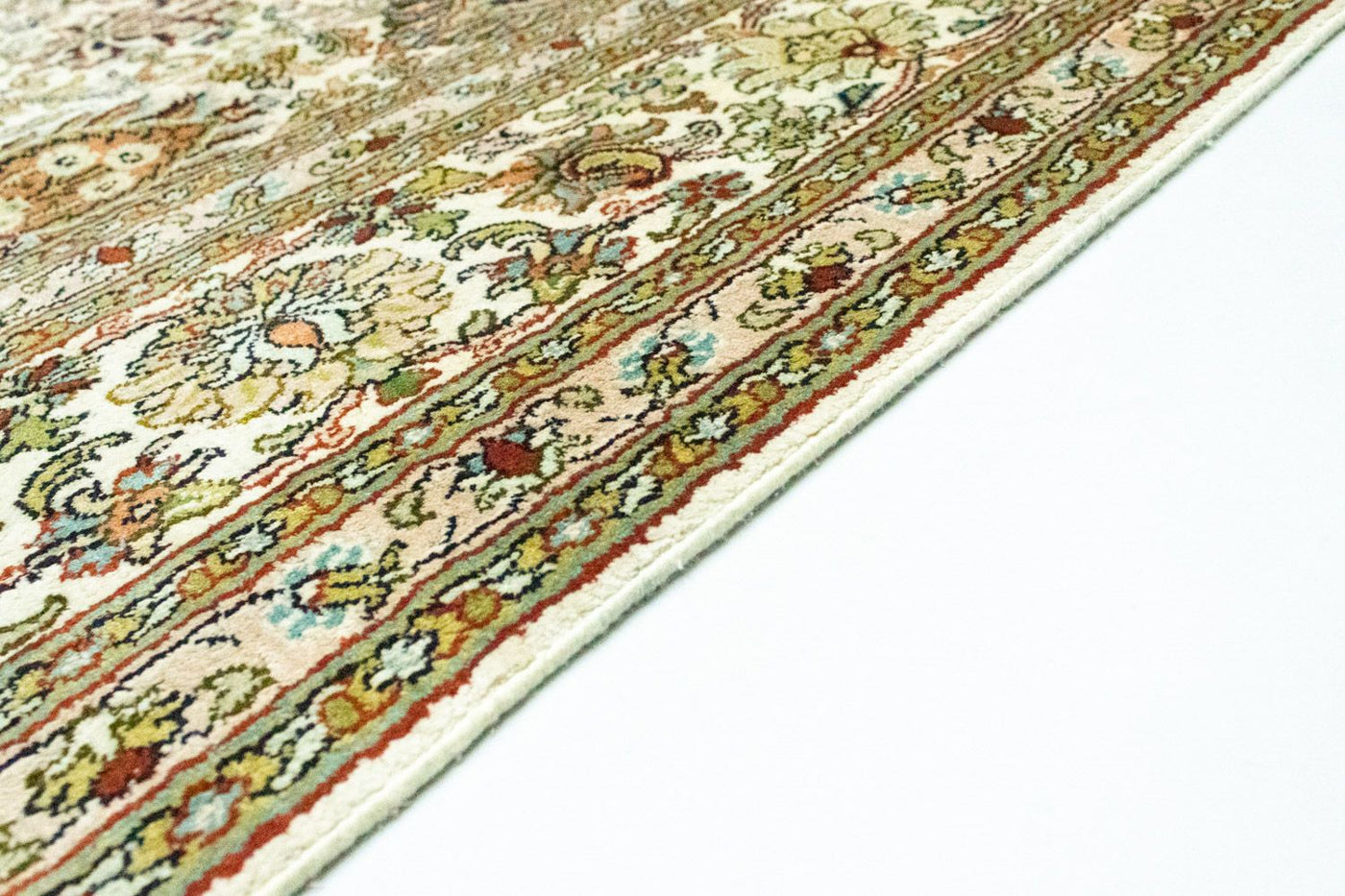 Seta del Kashmir Tappeto 274x184cm - Tappeto orientale