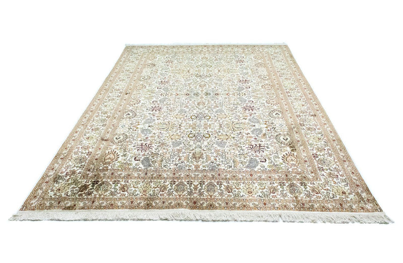 Tappeto di seta - Seta del Kashmir - 274 x 184 cm - beige