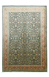 Tappeto di seta - Seta del Kashmir - 315 x 214 cm - blu