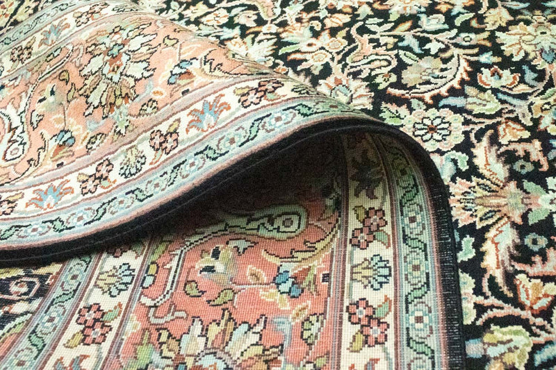 Tappeto di seta - Seta del Kashmir - 315 x 214 cm - blu