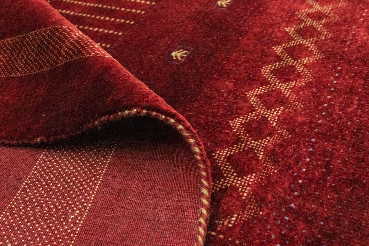 Tappeto Gabbeh - Indus - 291 x 204 cm - rosso