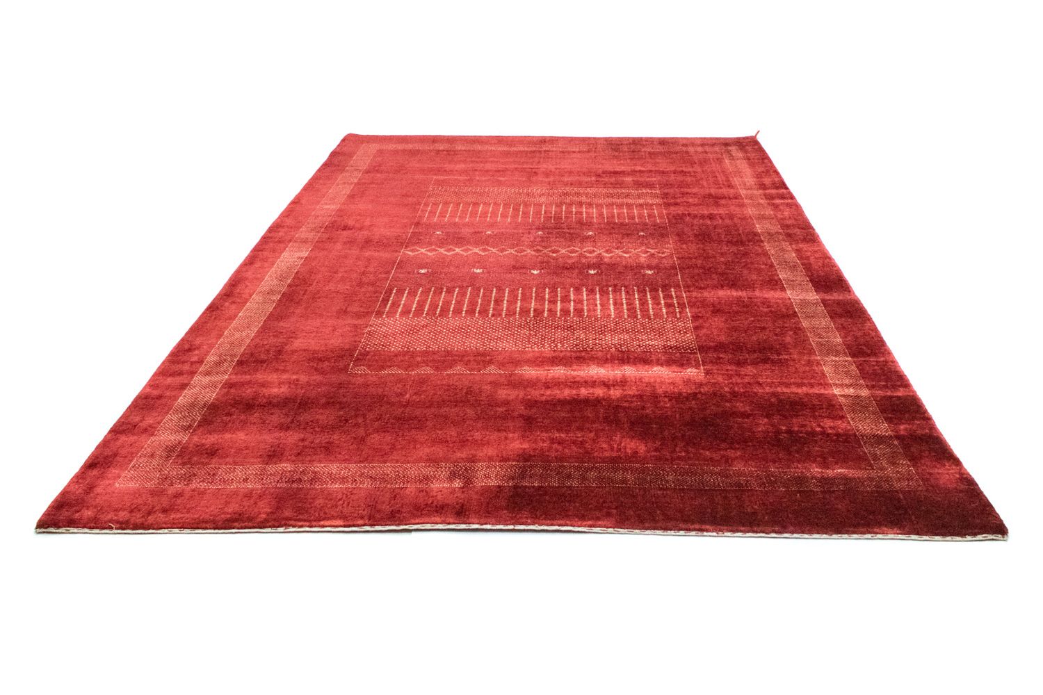 Tappeto Gabbeh - Indus - 291 x 204 cm - rosso