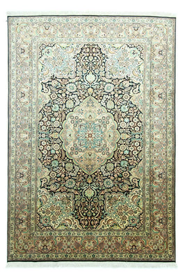 Tappeto di seta - Seta del Kashmir - 311 x 213 cm - blu