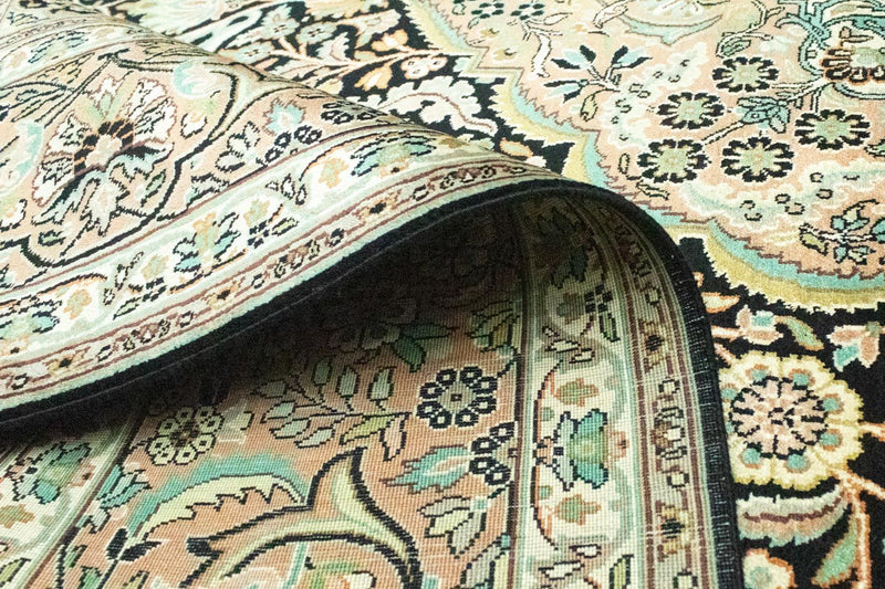 Tappeto di seta - Seta del Kashmir - 311 x 213 cm - blu