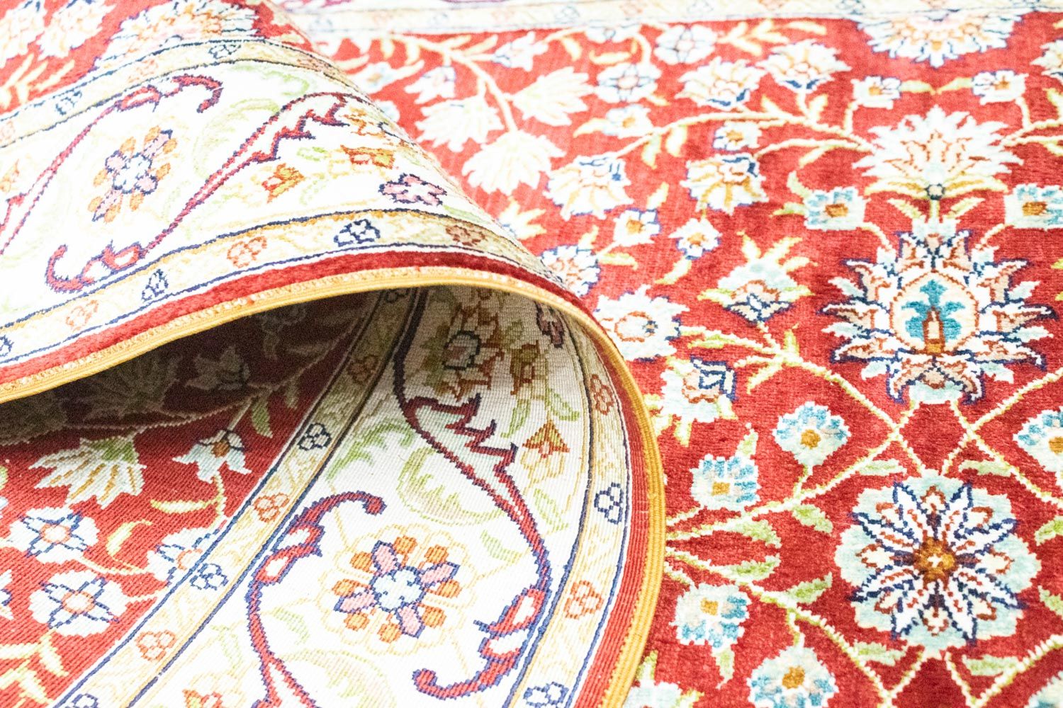 Tappeto corsia Tappeto orientale - Hereke - 300 x 78 cm - rosso