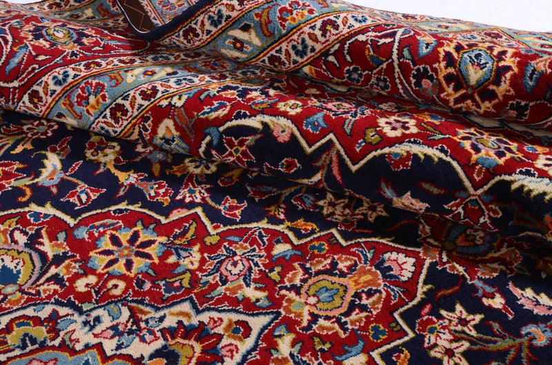 Tappeto Persero - Keshan - 368 x 246 cm - blu