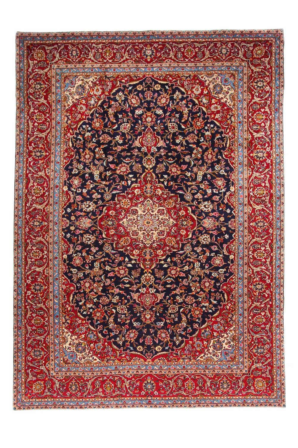 Tappeto Persero - Keshan - 403 x 290 cm - blu