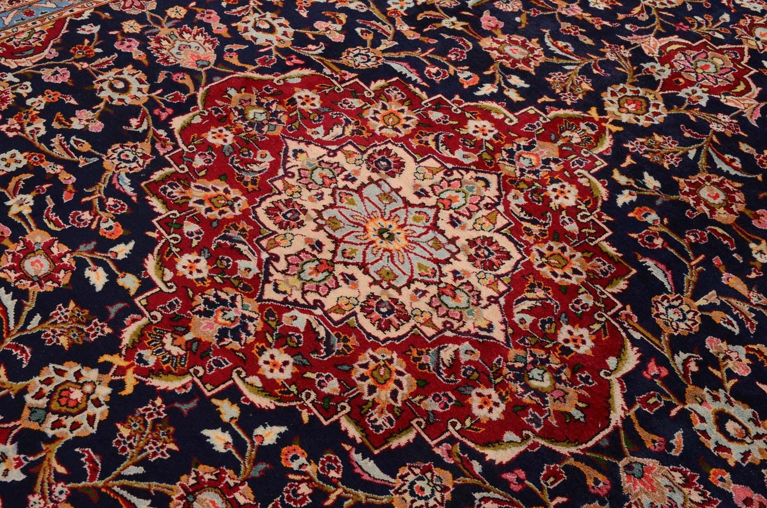 Tappeto Persero - Keshan - 403 x 290 cm - blu