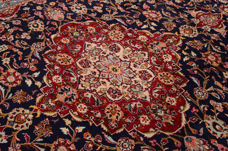 Tappeto Persero - Keshan - 403 x 290 cm - blu