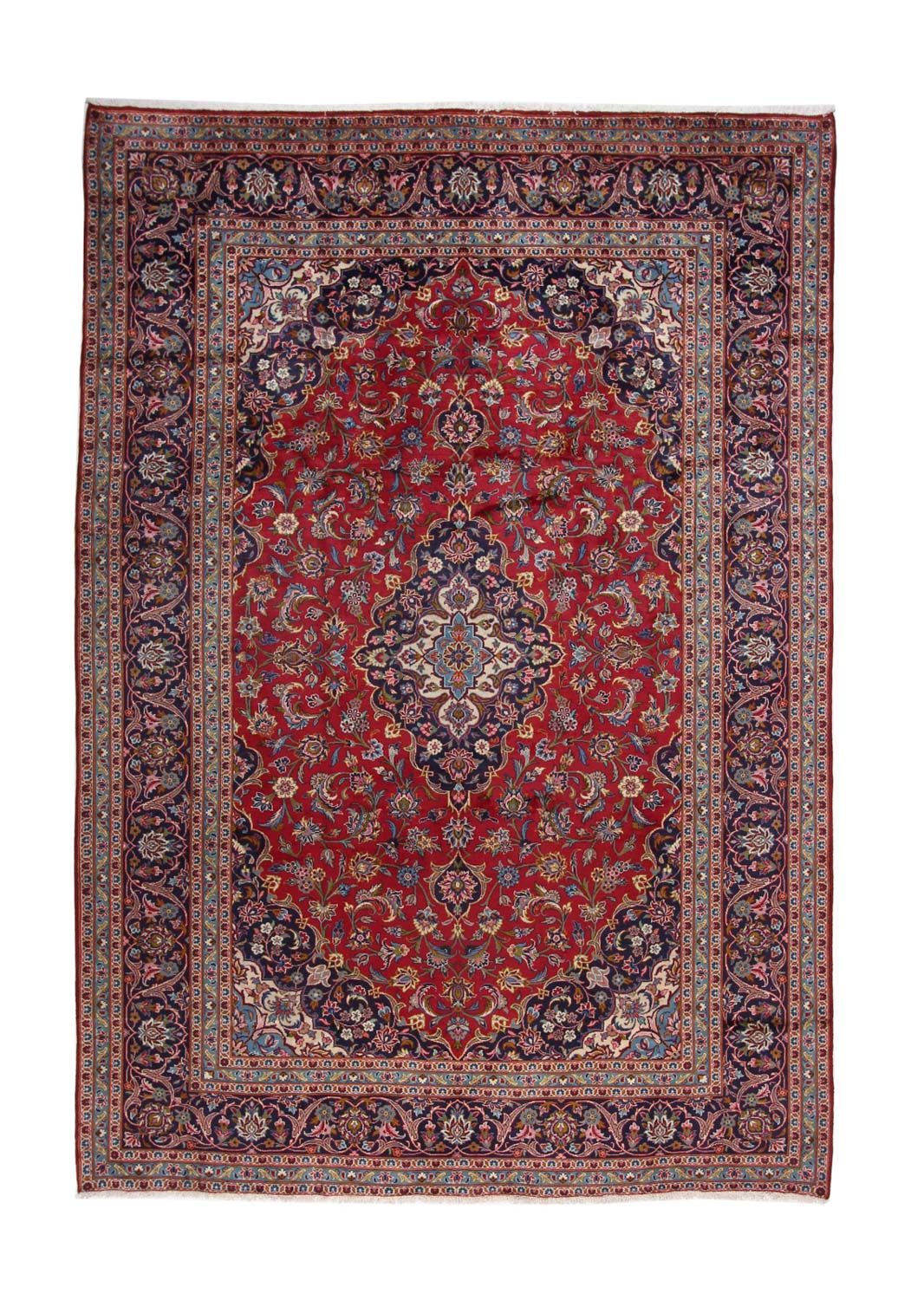 Tappeto Persero - Keshan - 353 x 244 cm - rosso