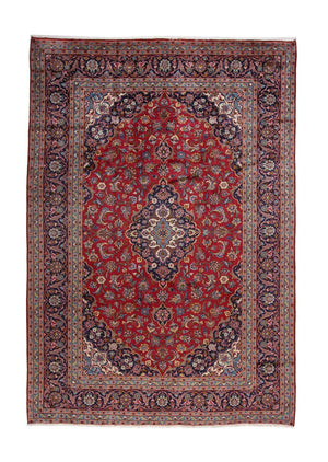 Tappeto Persero - Keshan - 353 x 244 cm - rosso
