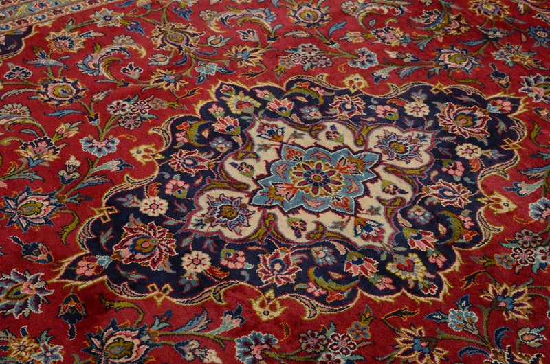 Tappeto Persero - Keshan - 353 x 244 cm - rosso
