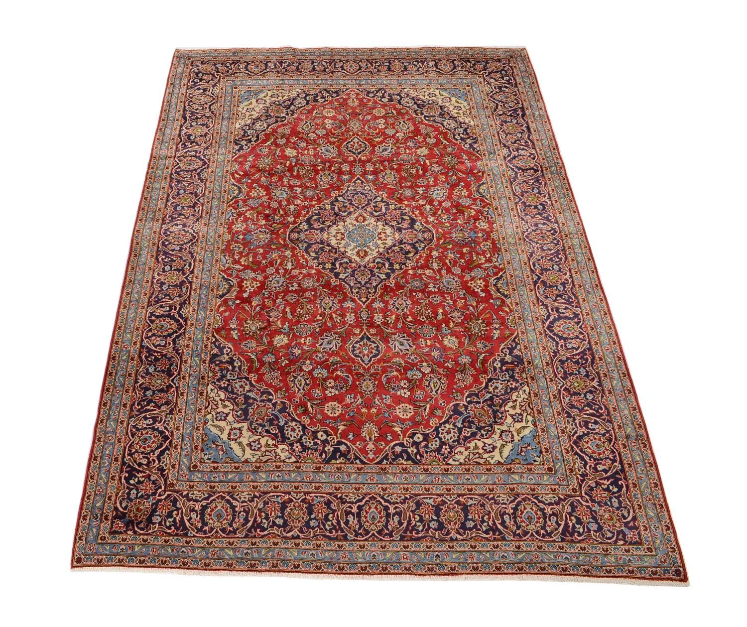 Tappeto Persero - Keshan - 366 x 244 cm - rosso