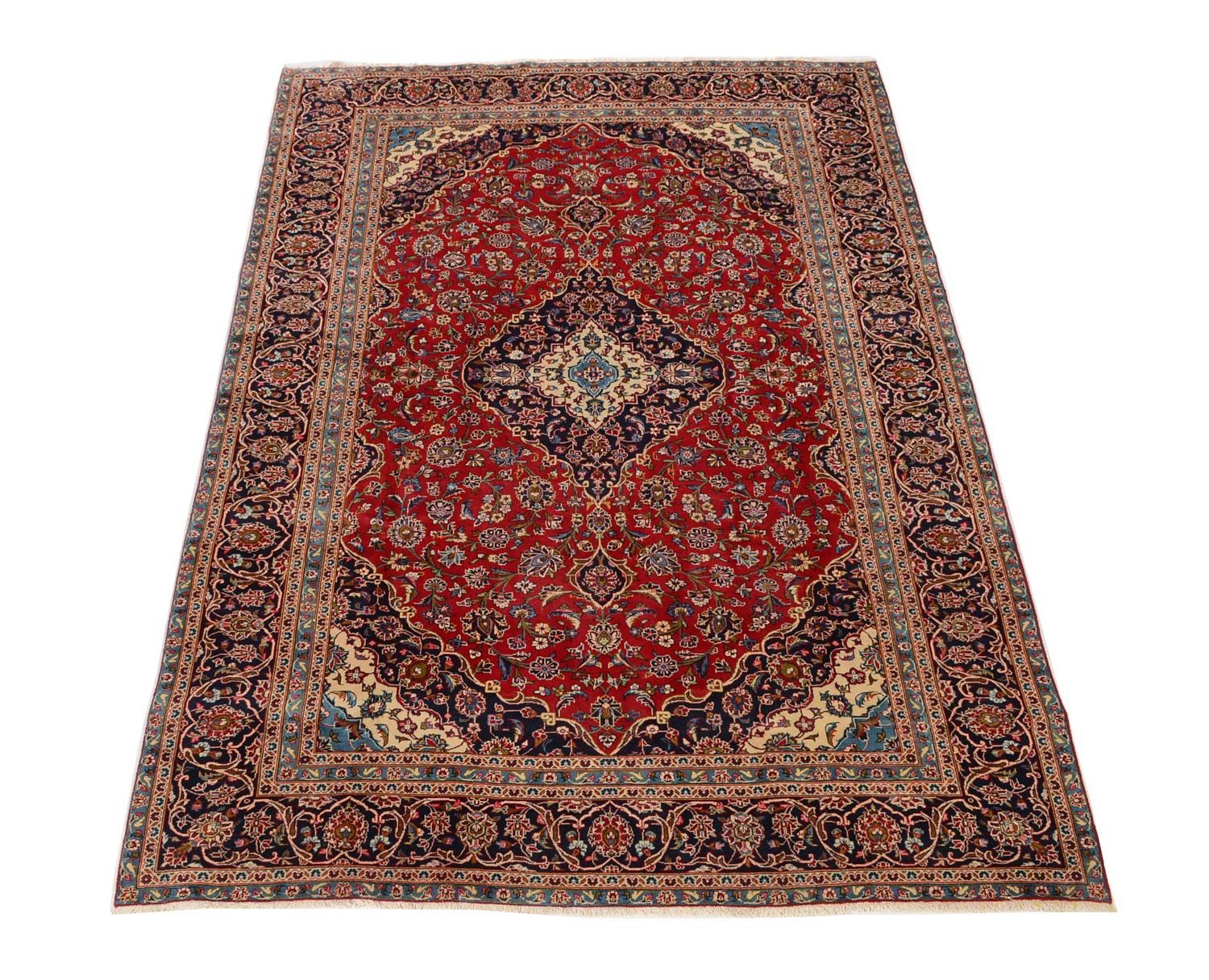 Tappeto Persero - Keshan - 345 x 237 cm - rosso