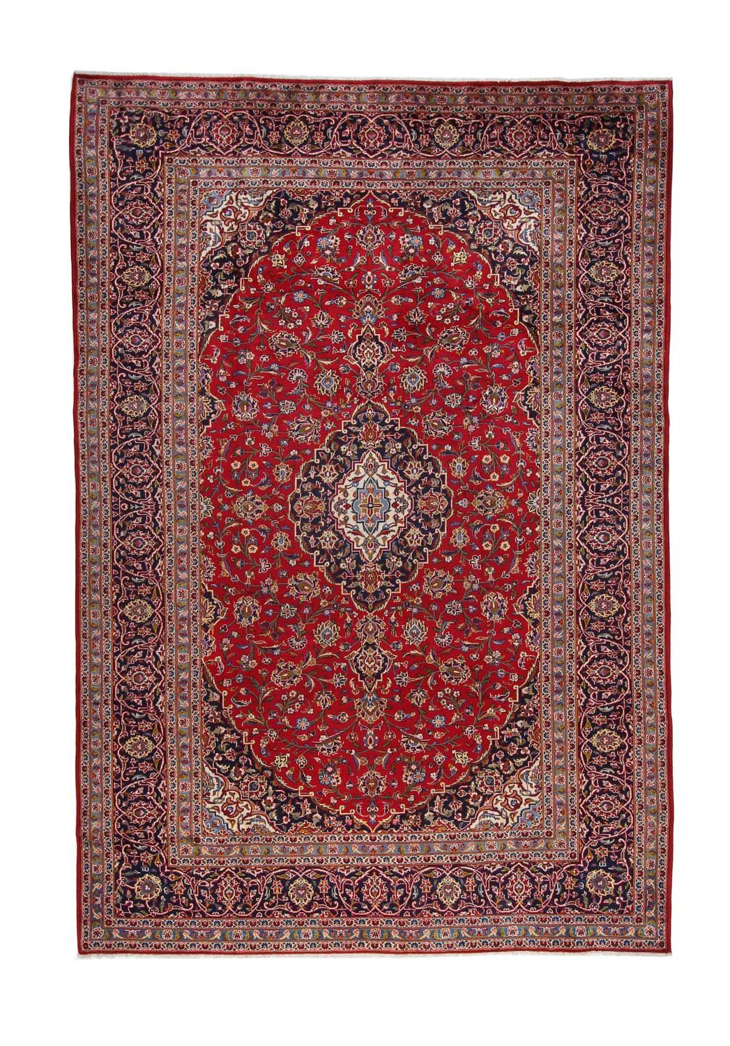 Tappeto Persero - Keshan - 359 x 242 cm - rosso