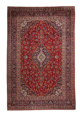 Tappeto Persero - Keshan - 378 x 253 cm - rosso