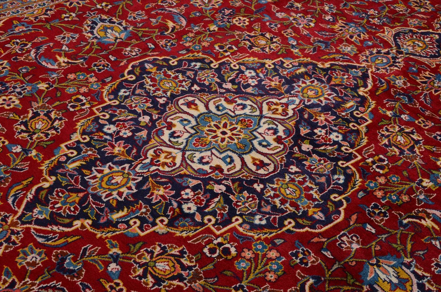 Tappeto Persero - Keshan - 378 x 253 cm - rosso