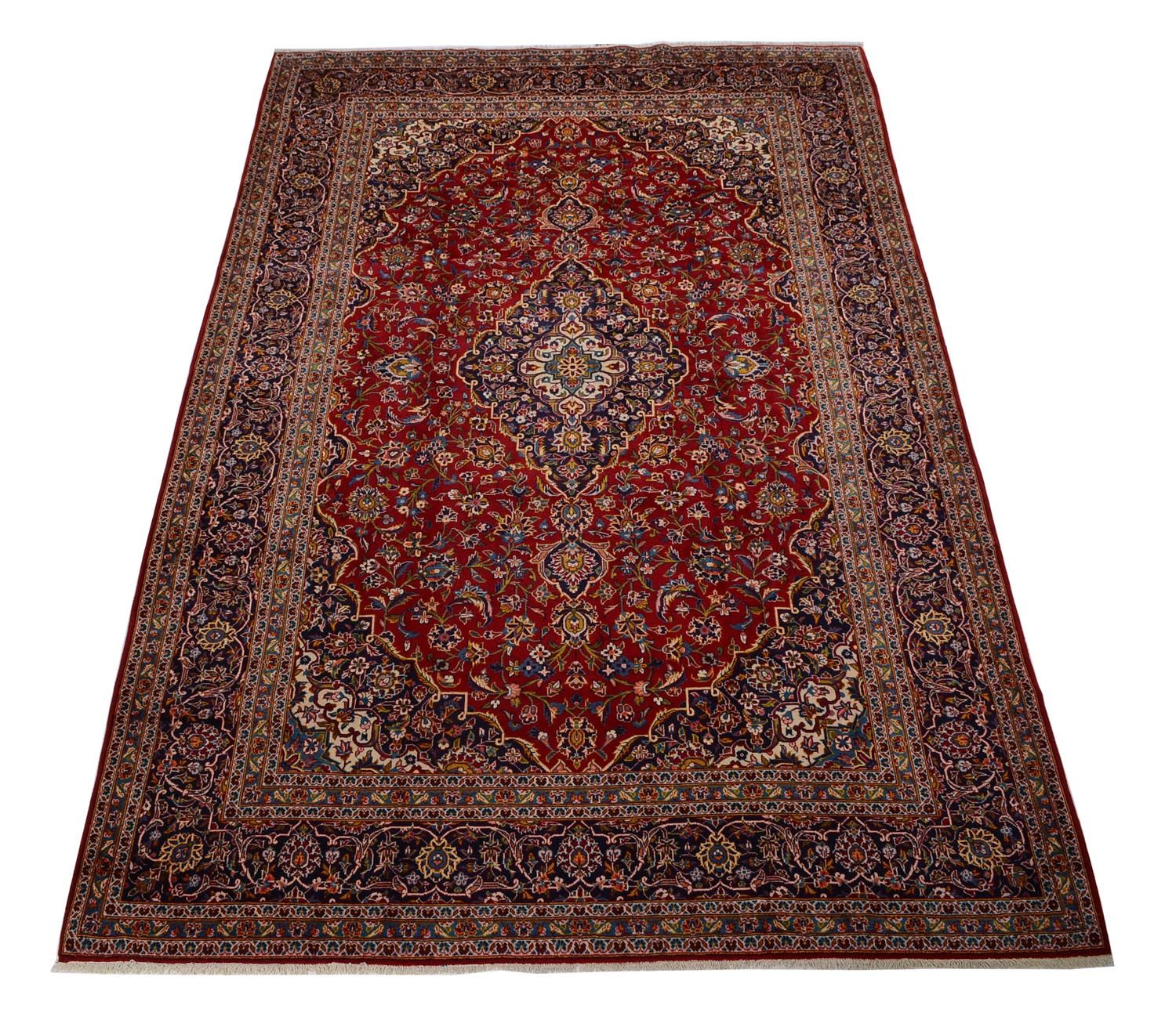 Tappeto Persero - Keshan - 378 x 253 cm - rosso