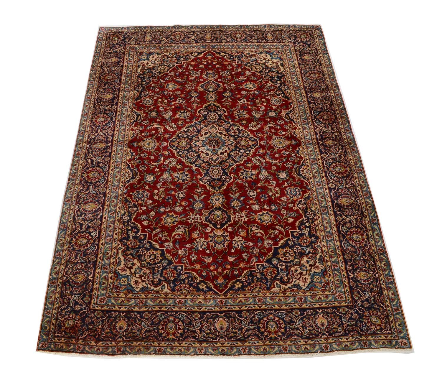 Tappeto Persero - Keshan - 349 x 239 cm - rosso