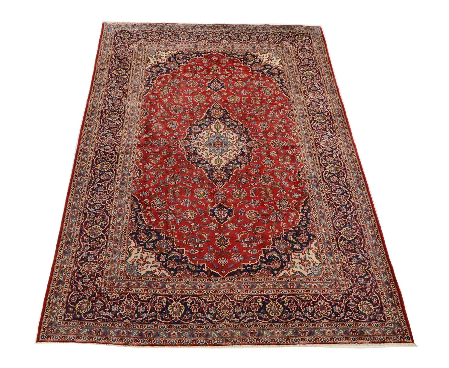 Tappeto Persero - Keshan - 349 x 239 cm - rosso