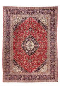 Tappeto Persero - Keshan - 345 x 254 cm - rosso