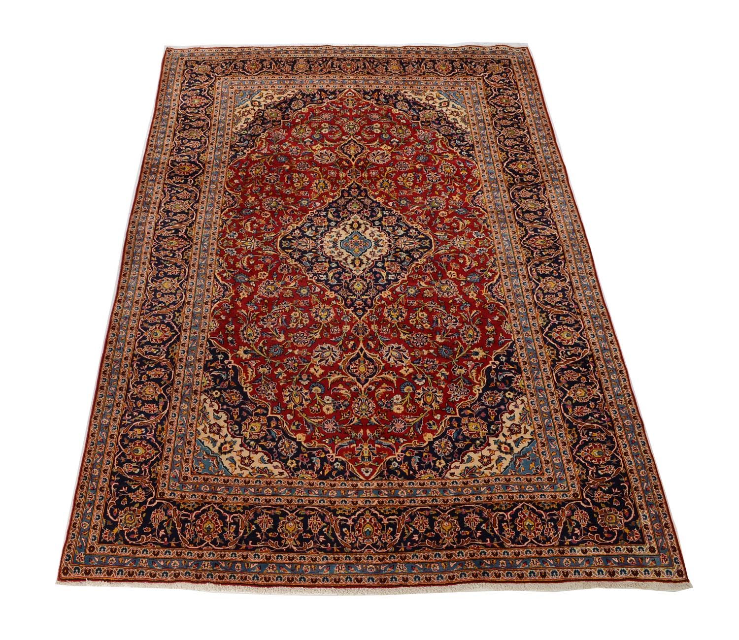 Tappeto Persero - Keshan - 358 x 246 cm - rosso