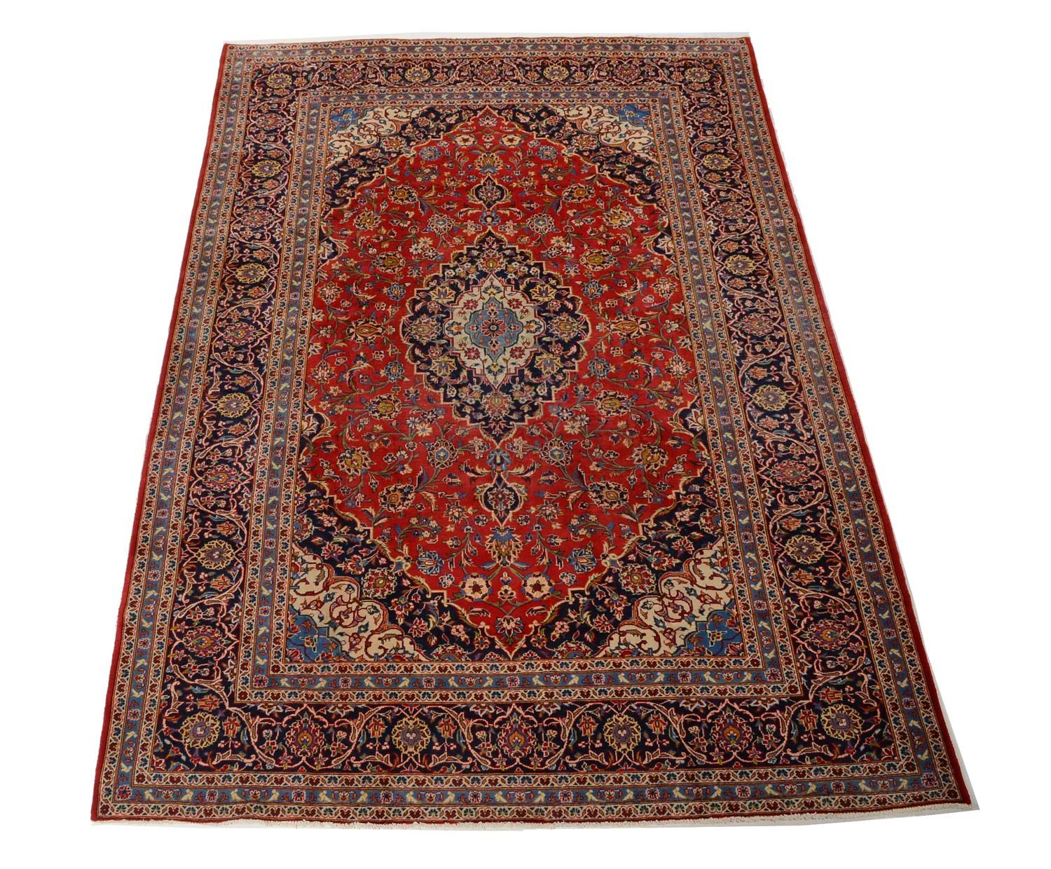 Tappeto Persero - Keshan - 350 x 242 cm - rosso