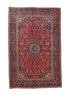 Tappeto Persero - Keshan - 295 x 192 cm - rosso