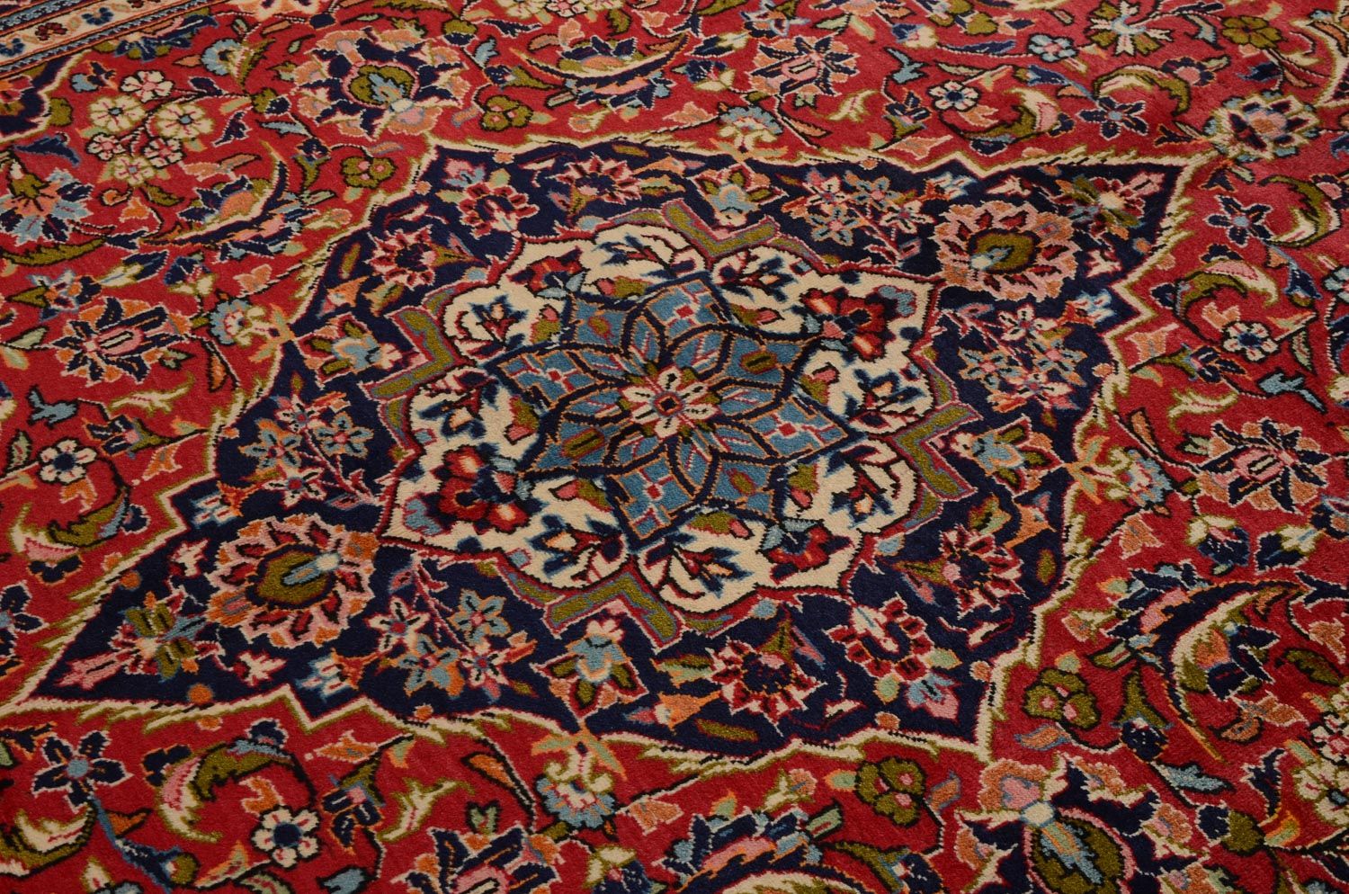 Tappeto Persero - Keshan - 295 x 192 cm - rosso