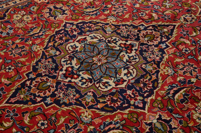 Tappeto Persero - Keshan - 295 x 192 cm - rosso