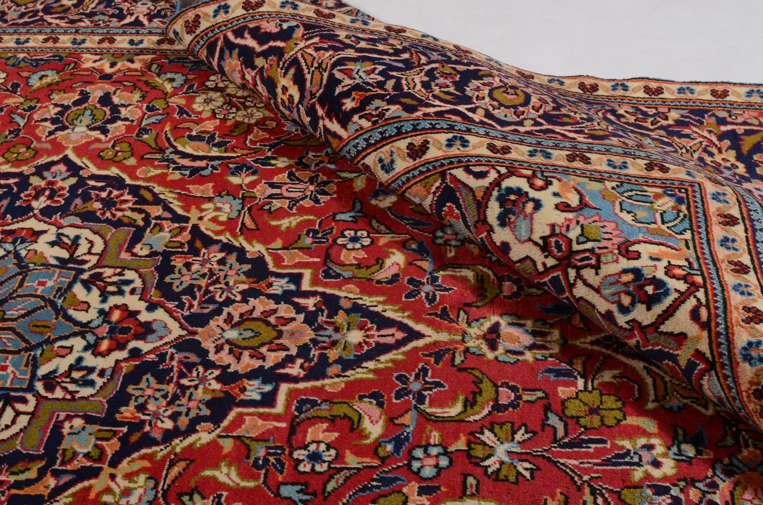 Tappeto Persero - Keshan - 295 x 192 cm - rosso