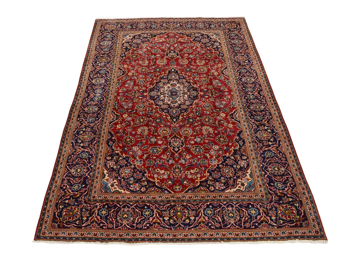 Tappeto Persero - Keshan - 305 x 198 cm - rosso