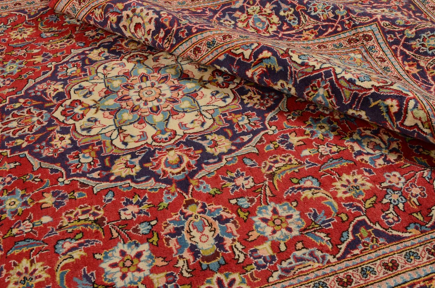 Tappeto Persero - Keshan - 315 x 197 cm - rosso