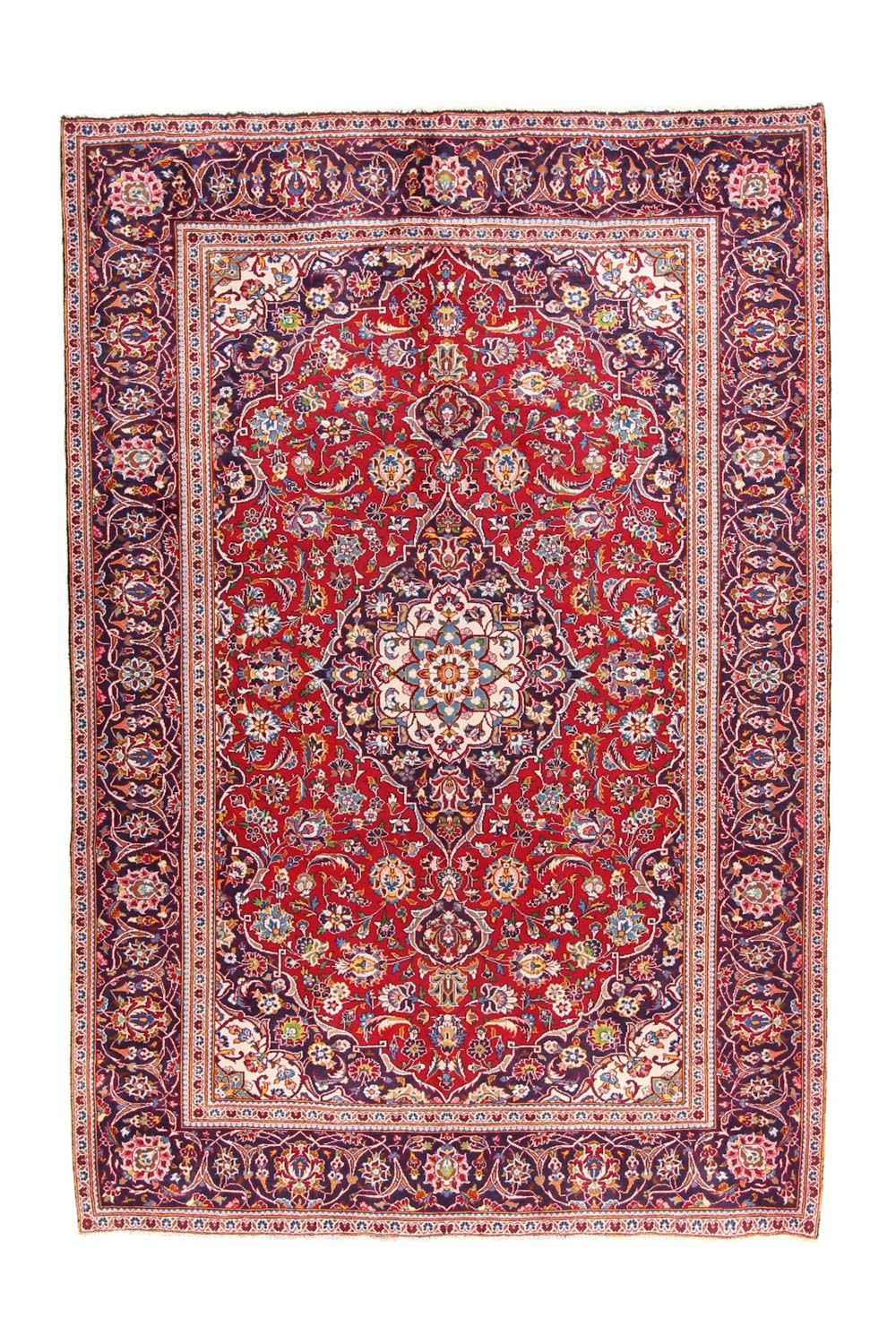 Tappeto Persero - Keshan - 290 x 195 cm - rosso