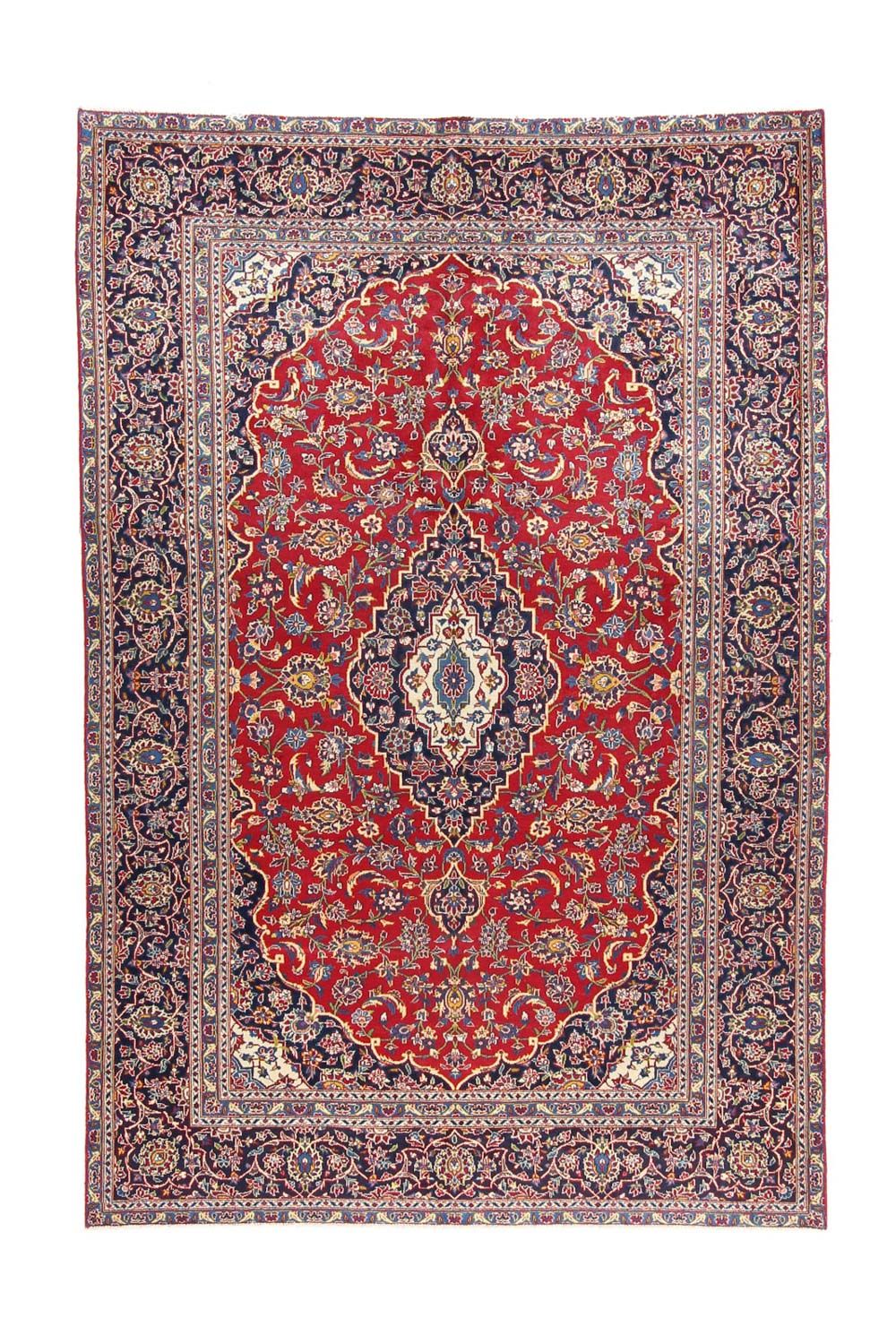 Tappeto Persero - Keshan - 286 x 194 cm - rosso