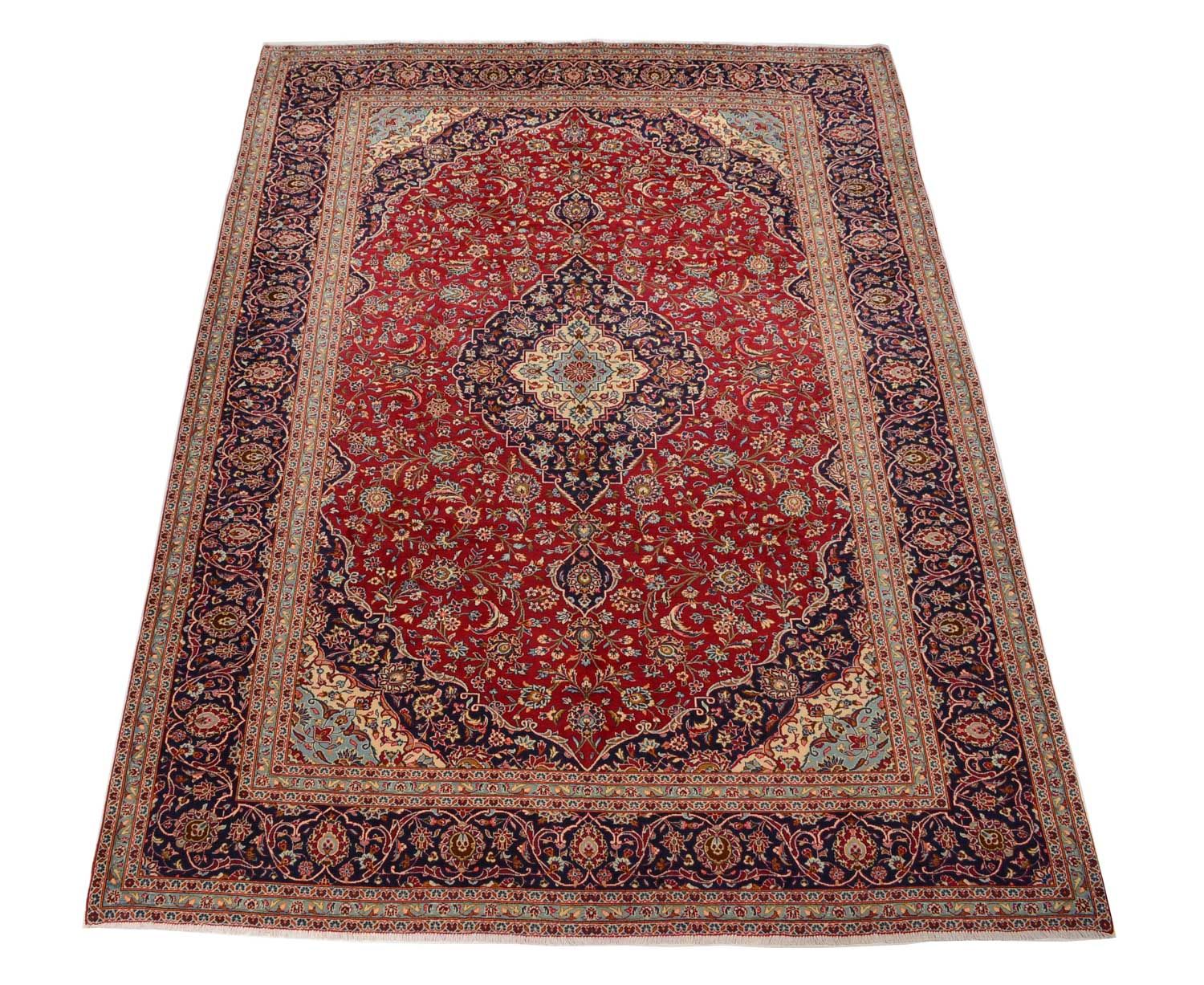 Tappeto Persero - Keshan - 398 x 293 cm - rosso