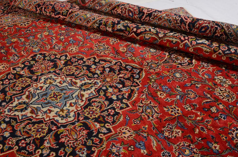 Tappeto Persero - Keshan - 414 x 292 cm - rosso