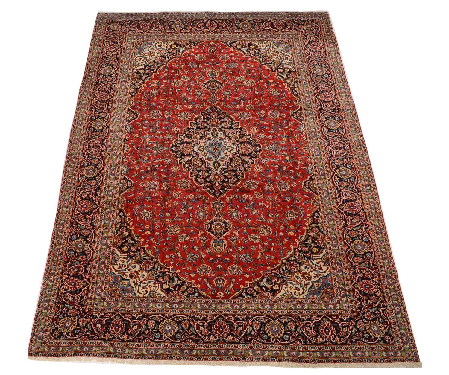 Tappeto Persero - Keshan - 414 x 292 cm - rosso