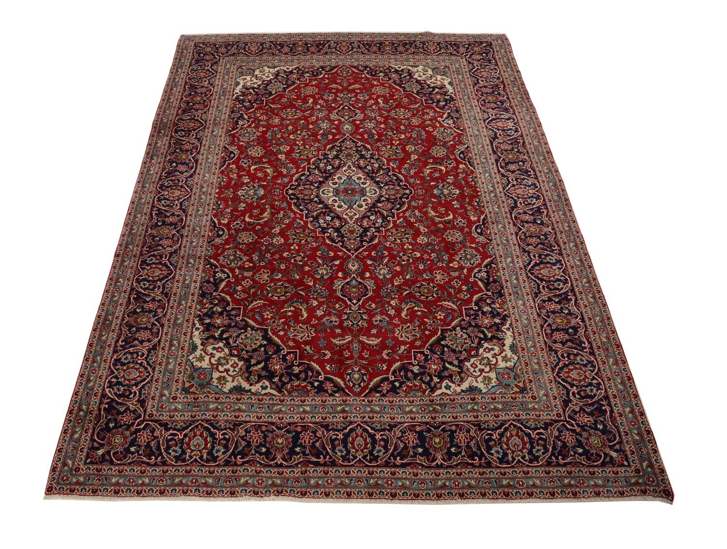Tappeto Persero - Keshan - 353 x 242 cm - rosso