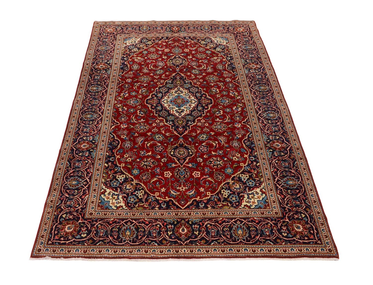 Tappeto Persero - Keshan - 303 x 202 cm - rosso