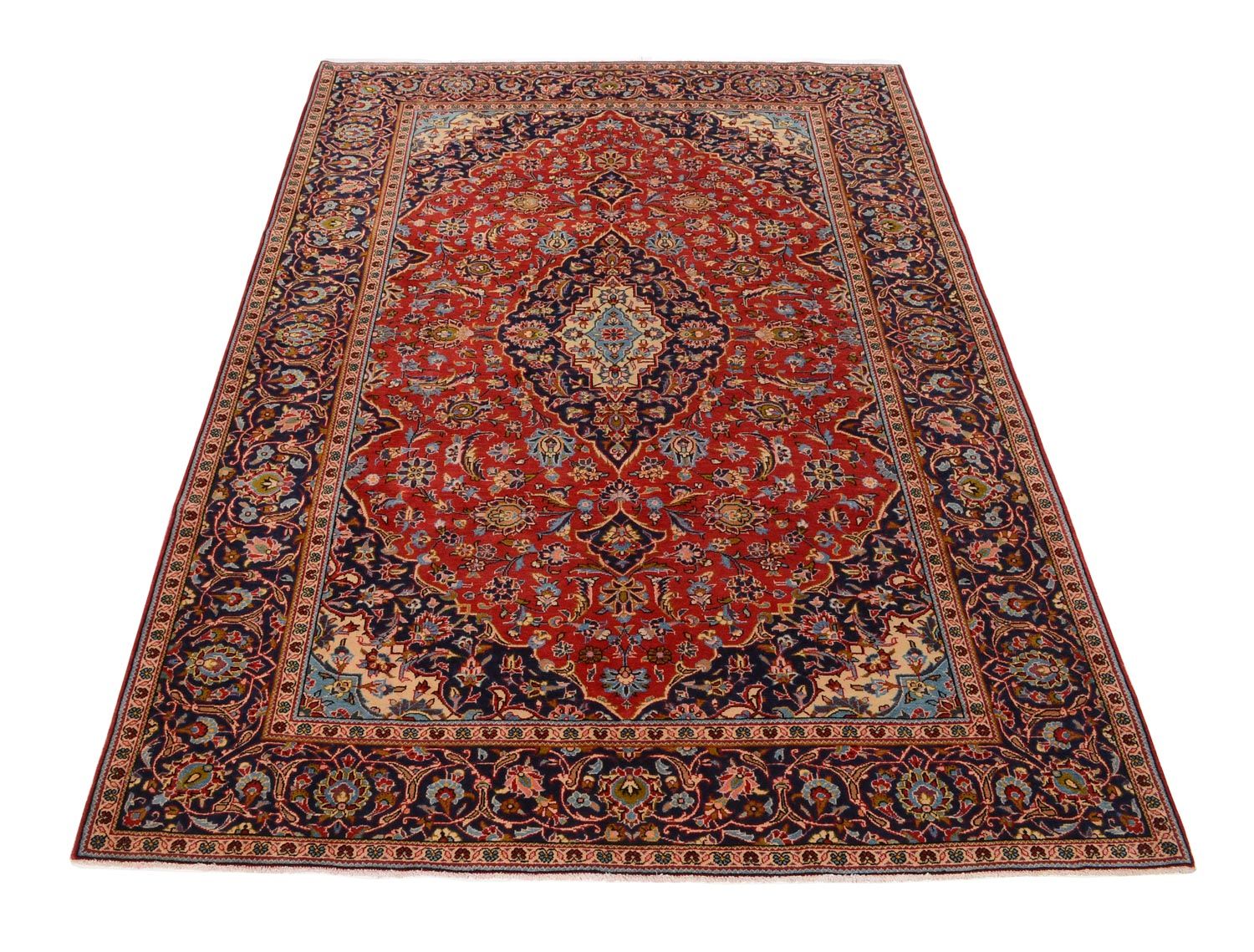 Tappeto Persero - Keshan - 302 x 207 cm - rosso