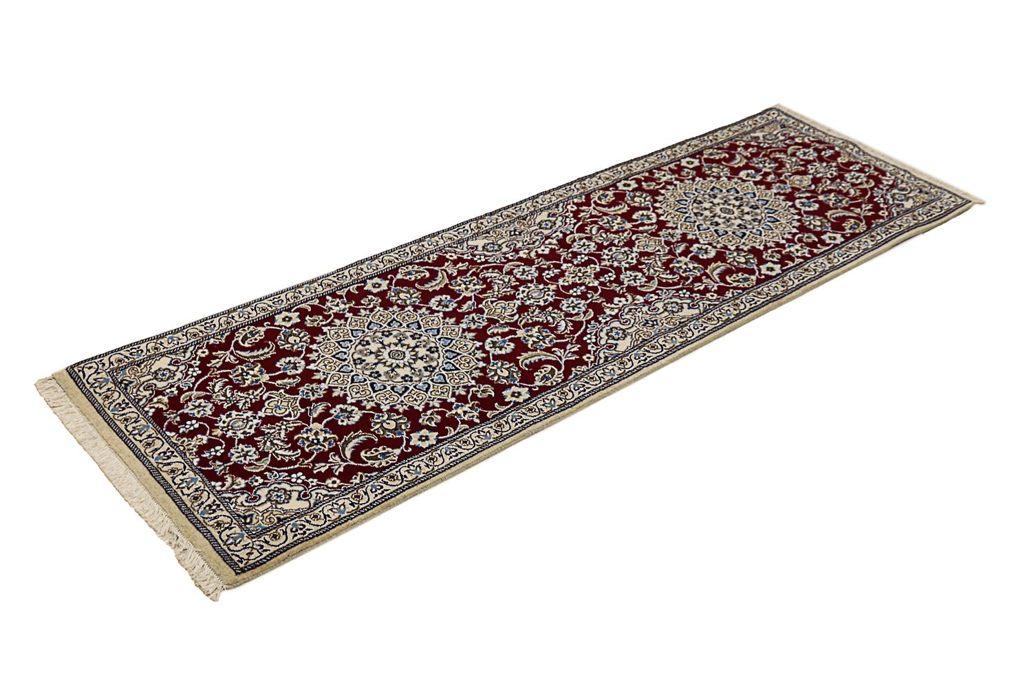 Tappeto corsia Tappeto Persero - Nain - Reale - 197 x 62 cm - blu scuro