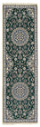 Tappeto corsia Tappeto Persero - Nain - Reale - 200 x 60 cm - verde scuro