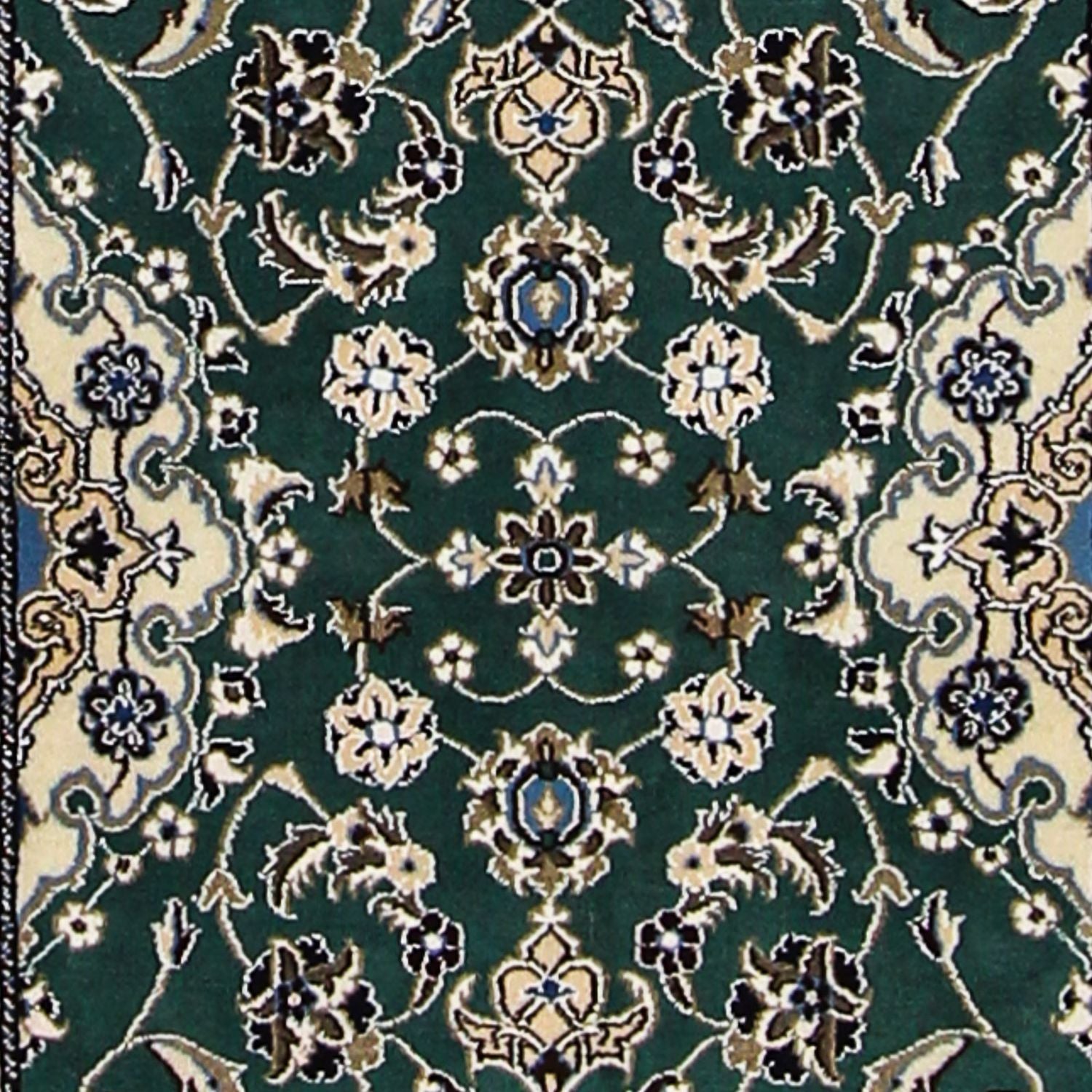 Tappeto corsia Tappeto Persero - Nain - Reale - 200 x 60 cm - verde scuro