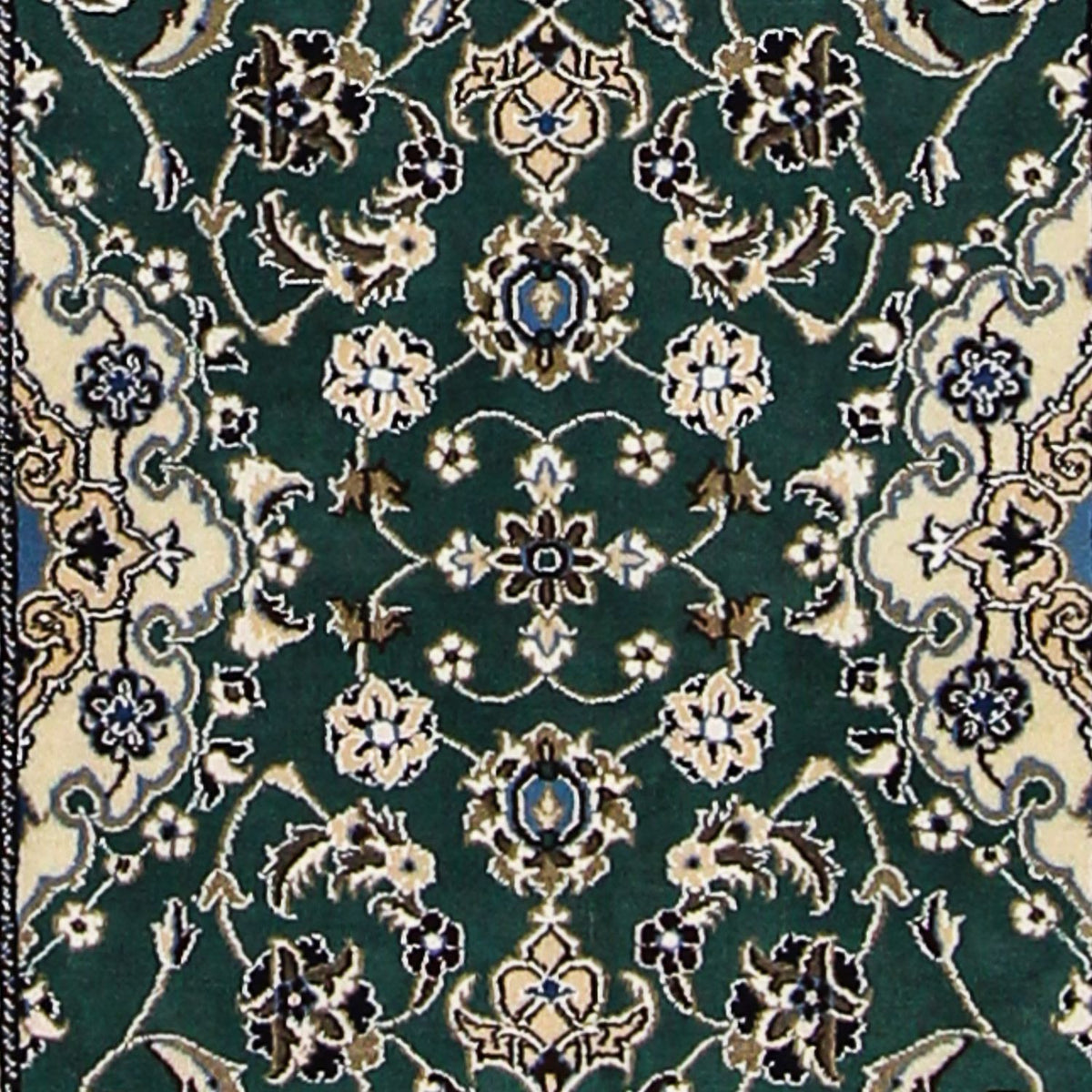 Tappeto corsia Tappeto Persero - Nain - Reale - 200 x 60 cm - verde scuro