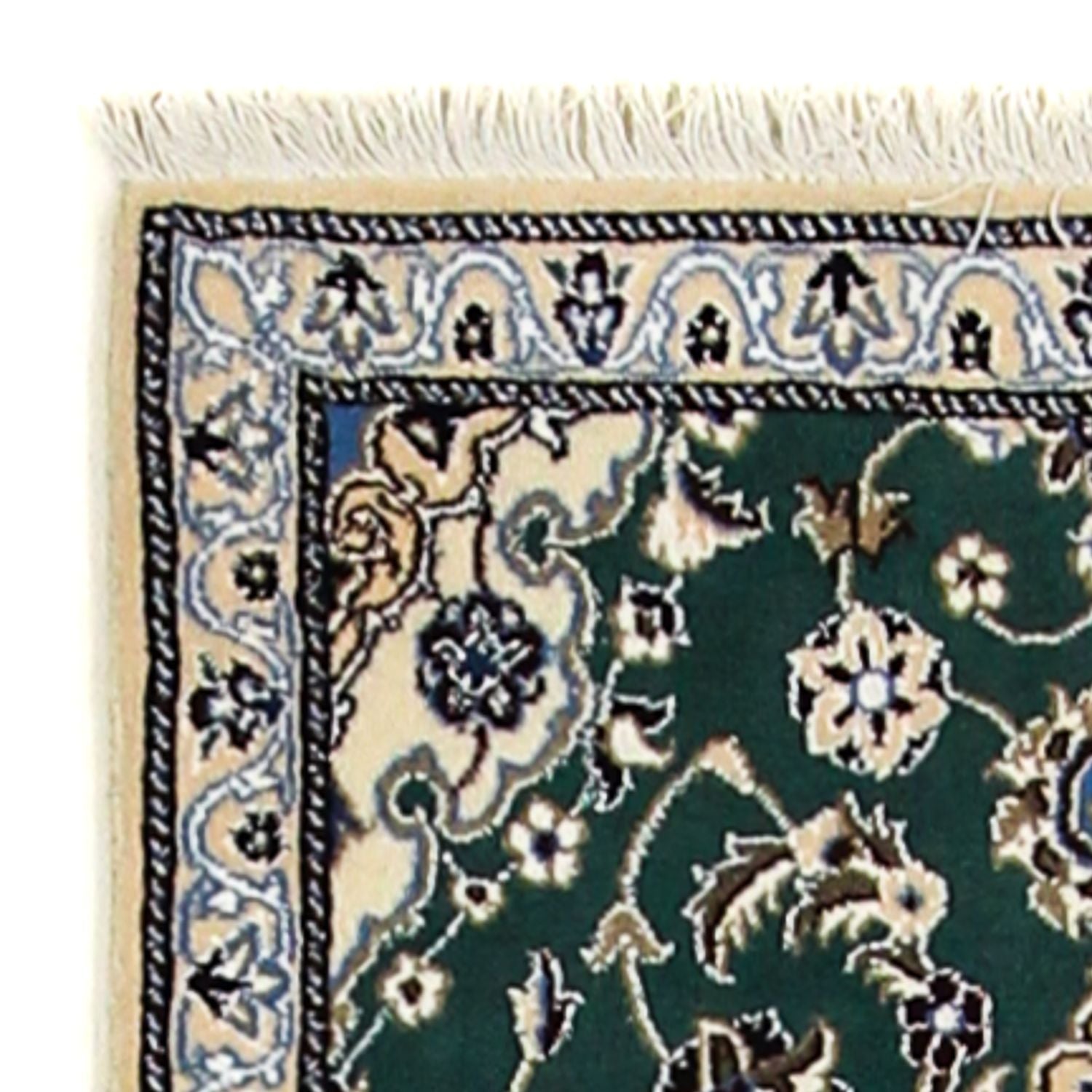 Tappeto corsia Tappeto Persero - Nain - Reale - 200 x 60 cm - verde scuro